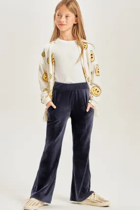 Corduroy Flare Pants - Navy