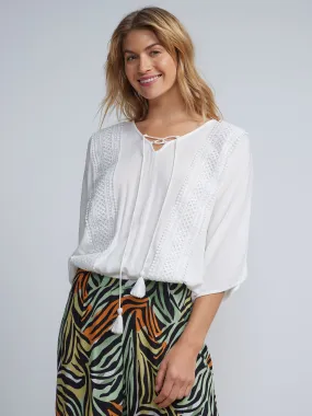 Crochet Detail Poncho