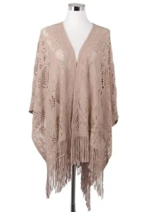 Crochet Floral Pattern Poncho