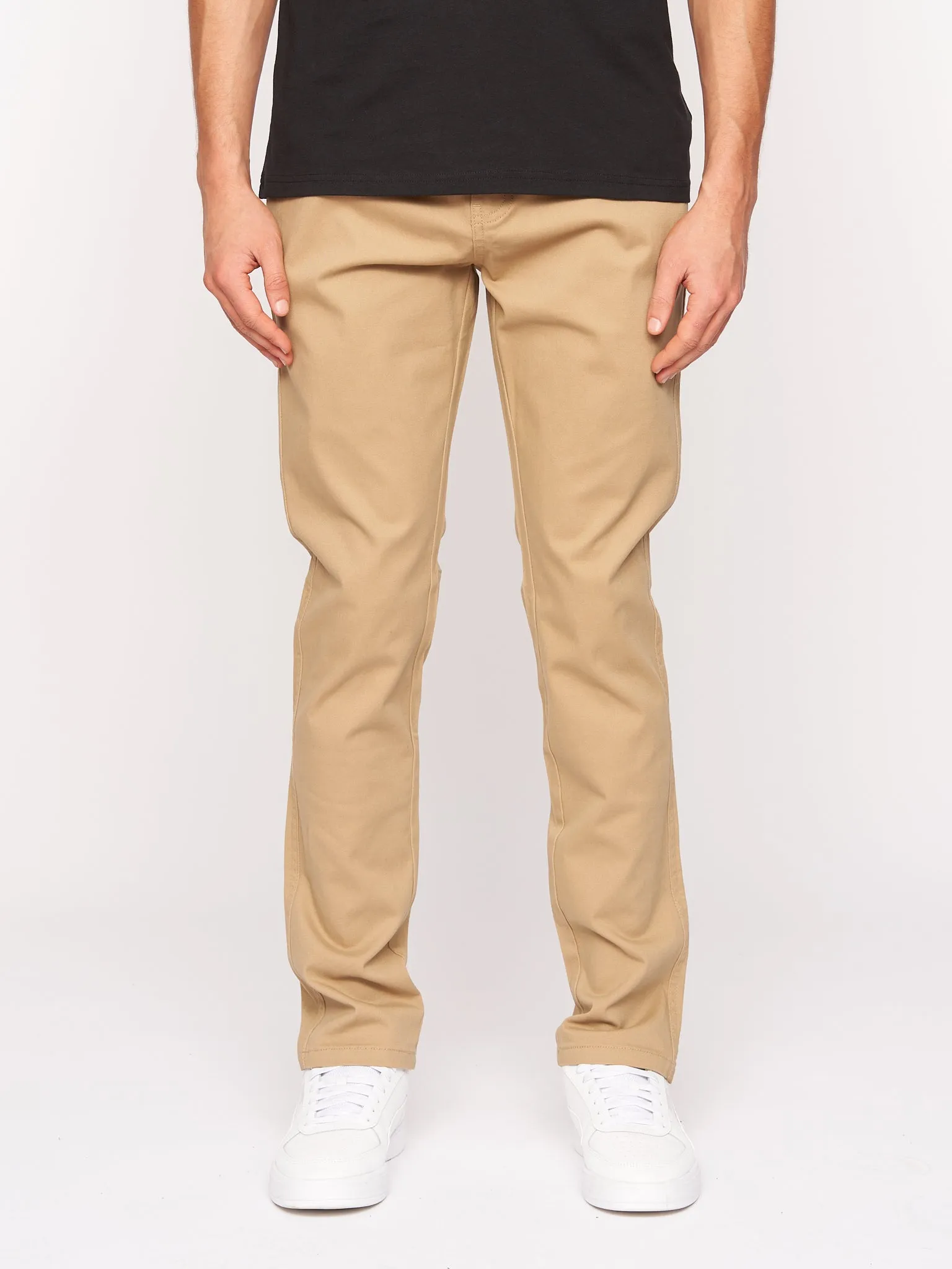 Crosshatch Mens Roysden Chinos Sand