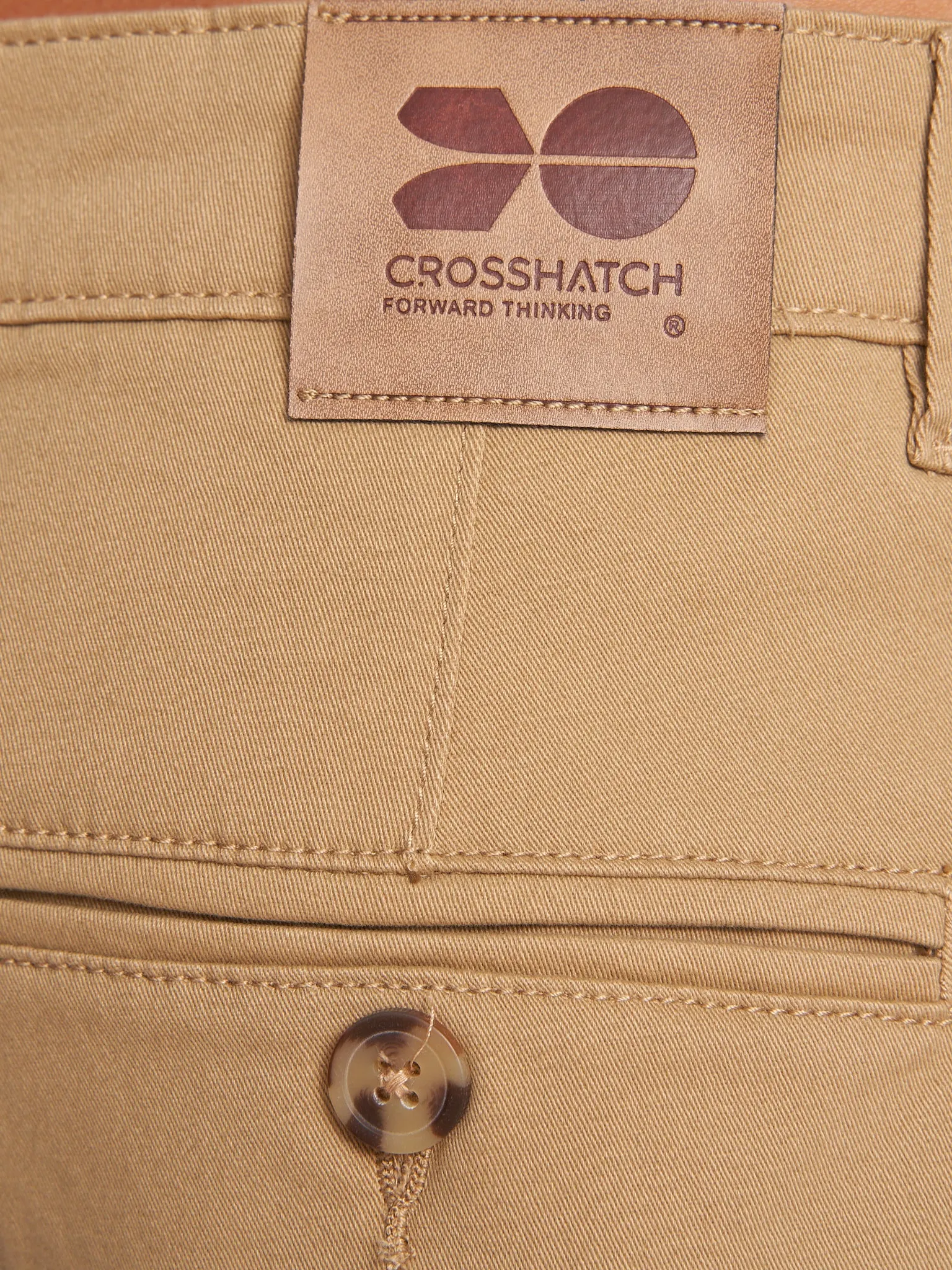 Crosshatch Mens Roysden Chinos Sand