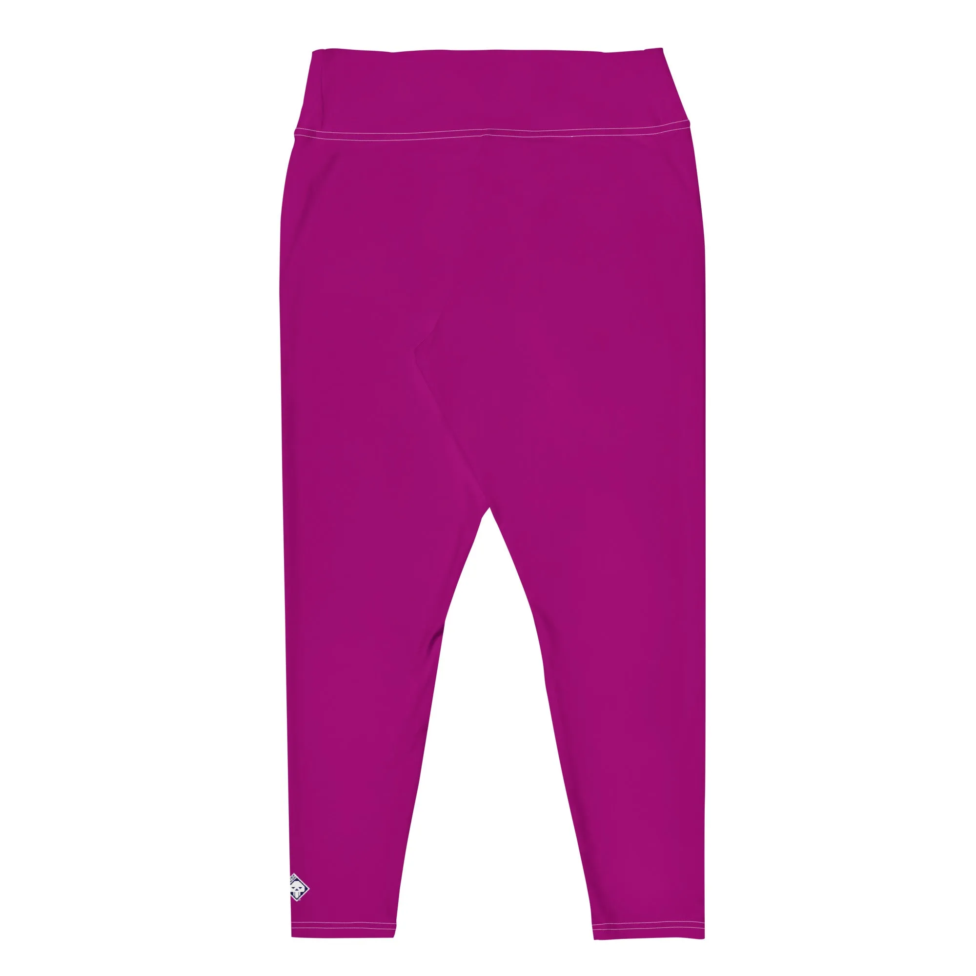 Curve-Hugging Style: Women's Plus Size Solid Yoga Leggings - Fresh Eggplant