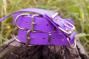 Dog Collar PVC 32mm x 55cm - Purple