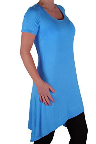 Draped Scoop Neck Short Sleeve Tops