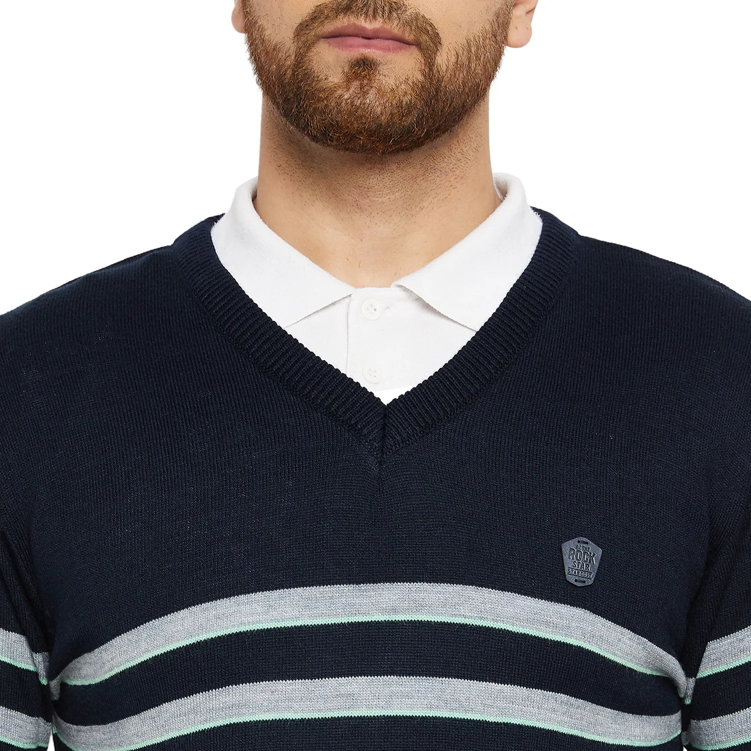 Duke Stardust Men V Neck Sweater (SDS8069)