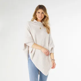 Dylan Sweater Poncho - Sand