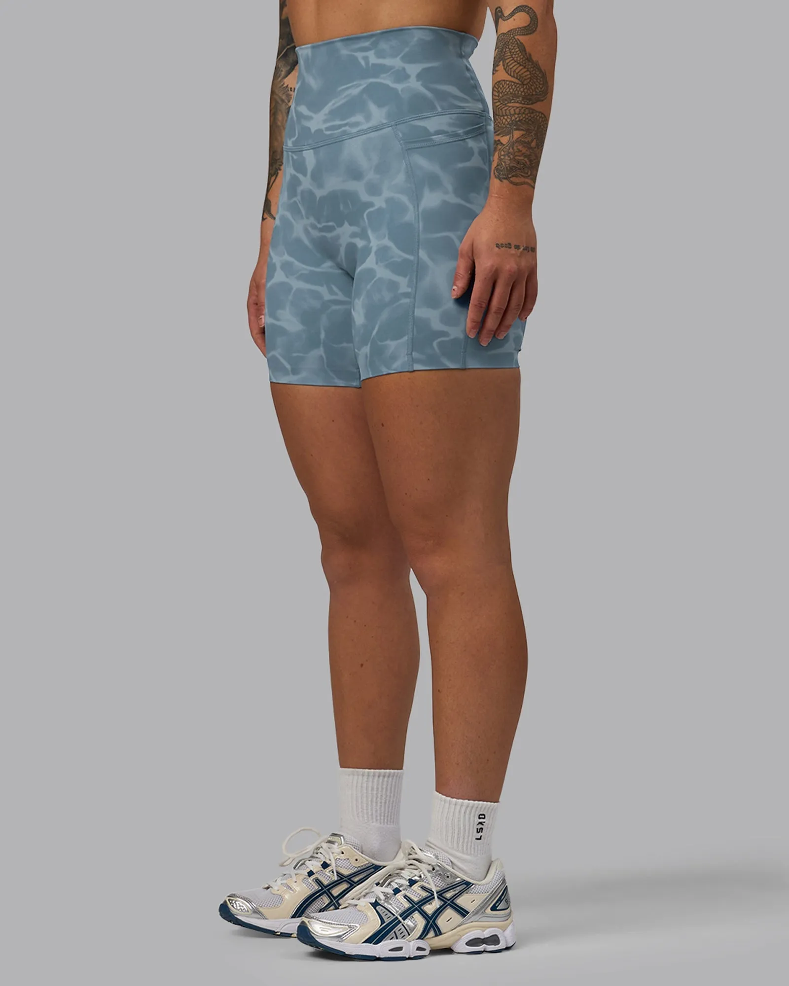 Elixir Mid-Length Shorts With Pockets - Tranquil-Elemental Blue