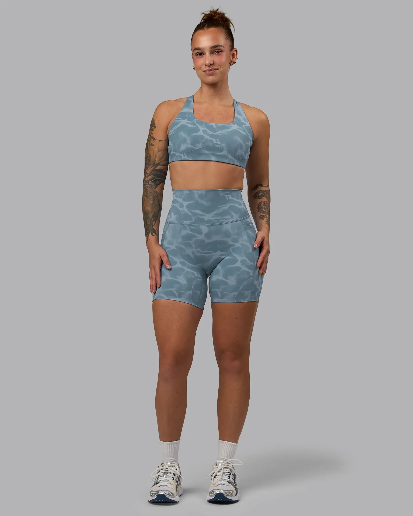 Elixir Mid-Length Shorts With Pockets - Tranquil-Elemental Blue