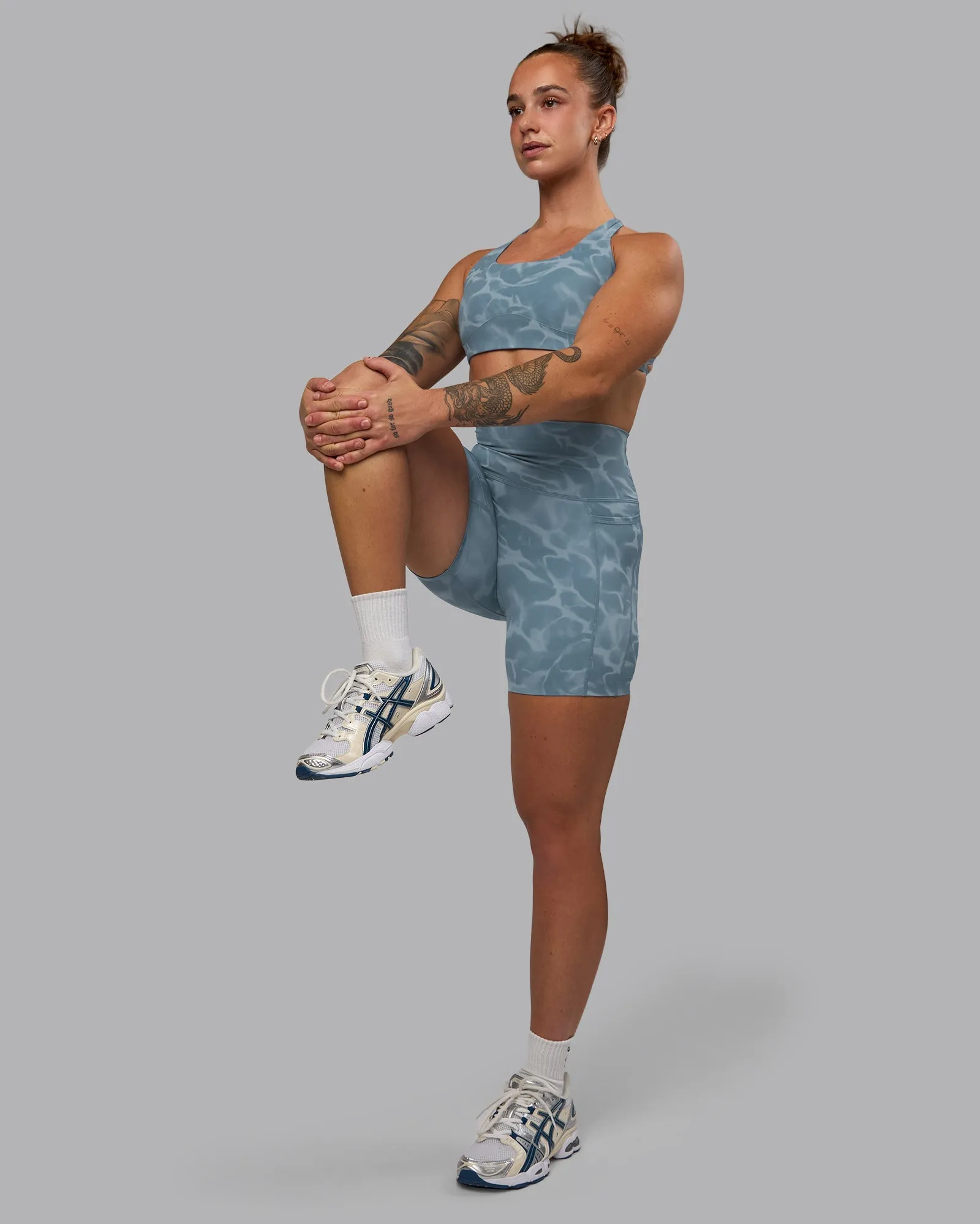 Elixir Mid-Length Shorts With Pockets - Tranquil-Elemental Blue