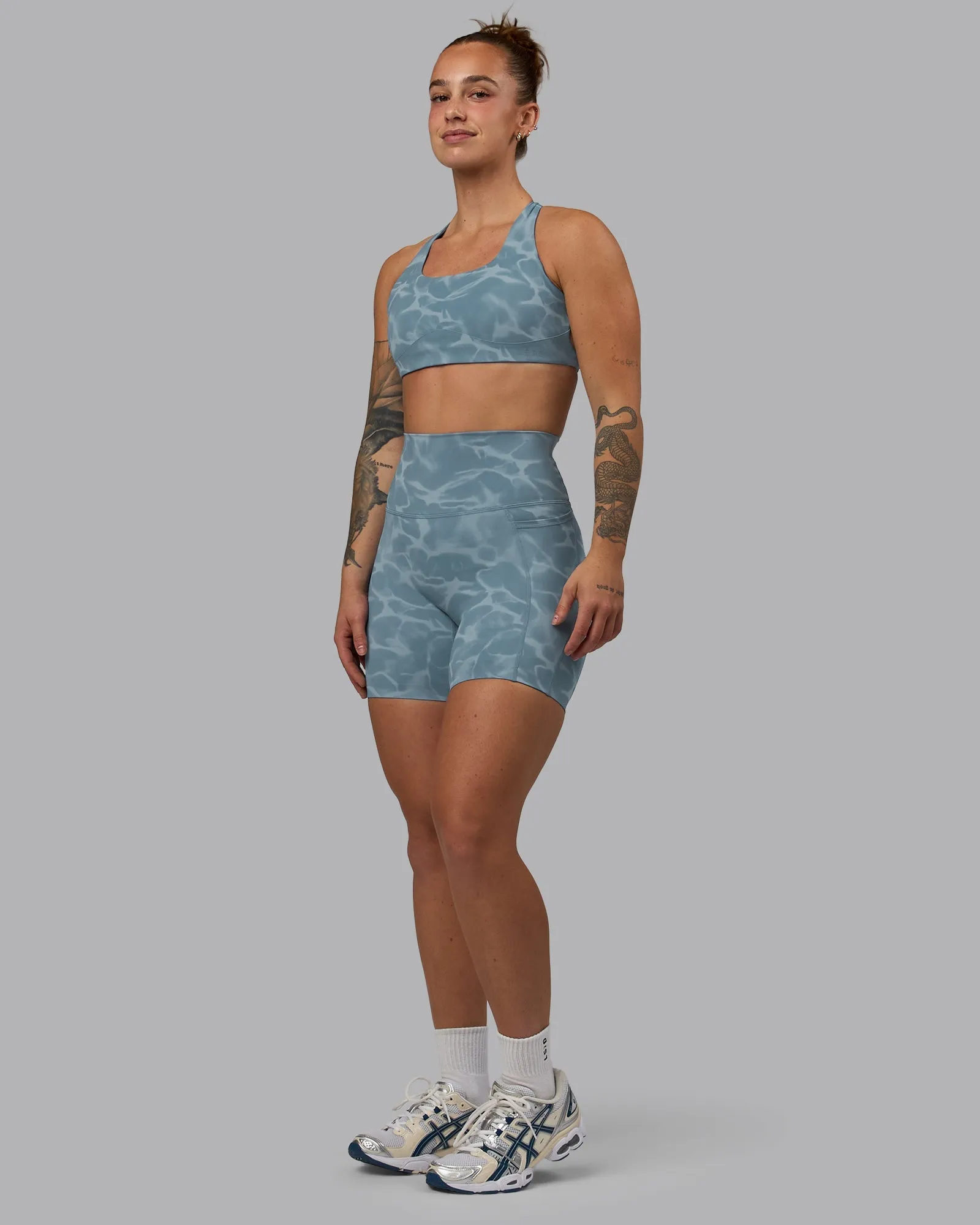 Elixir Mid-Length Shorts With Pockets - Tranquil-Elemental Blue