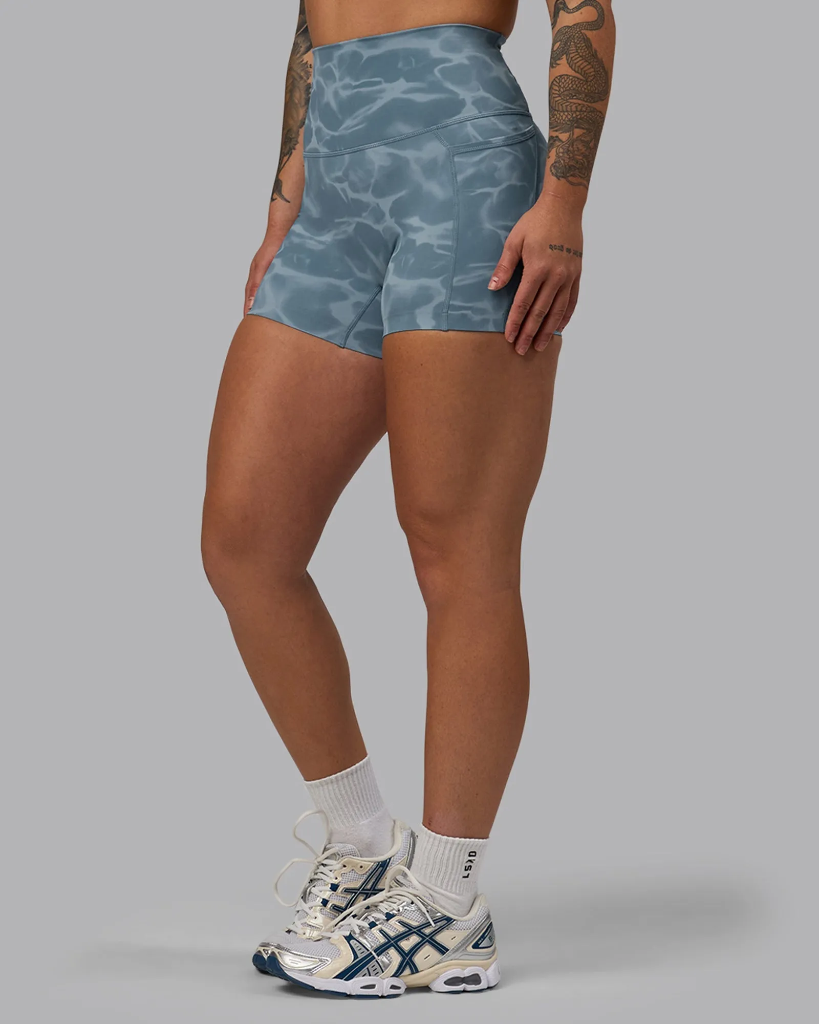 Elixir X-Length Shorts With Pockets - Tranquil-Elemental Blue