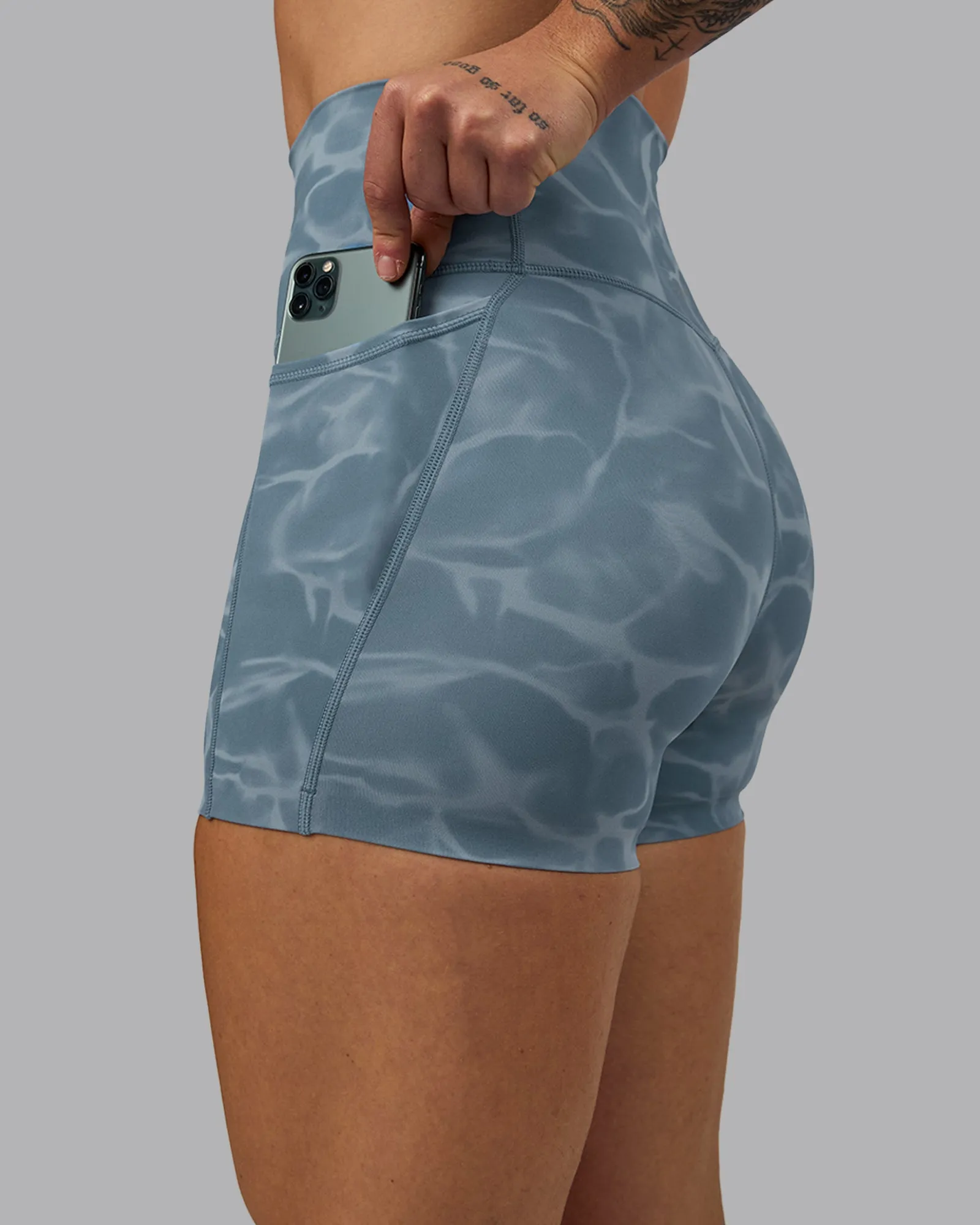 Elixir X-Length Shorts With Pockets - Tranquil-Elemental Blue