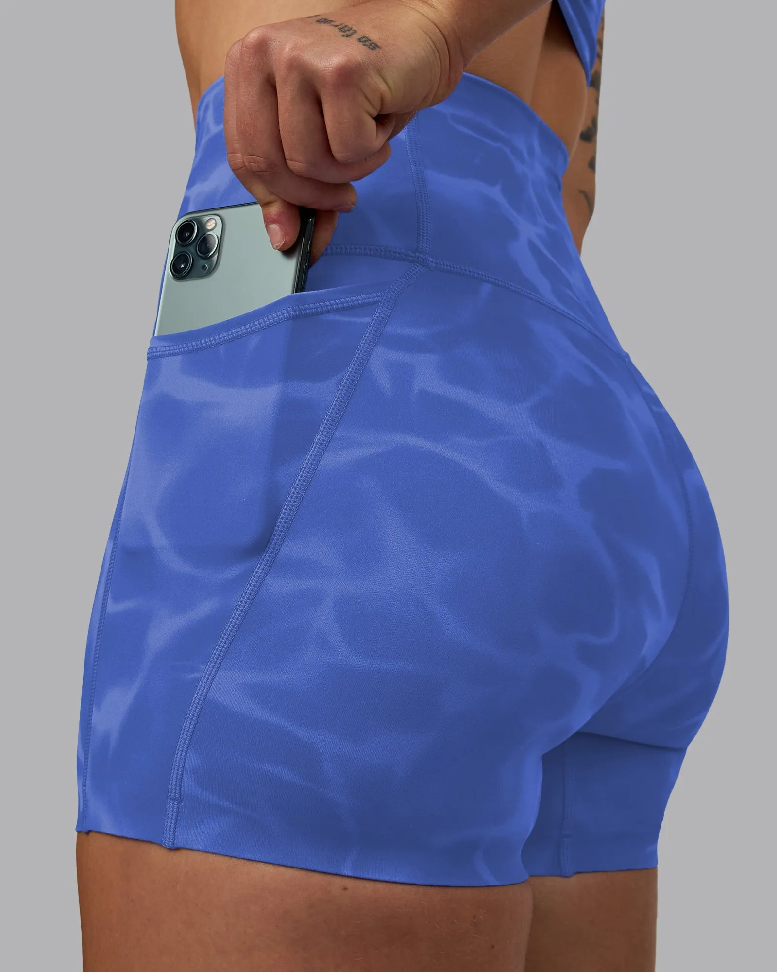 Elixir X-Length Shorts With Pockets - Tranquil-Power Cobalt
