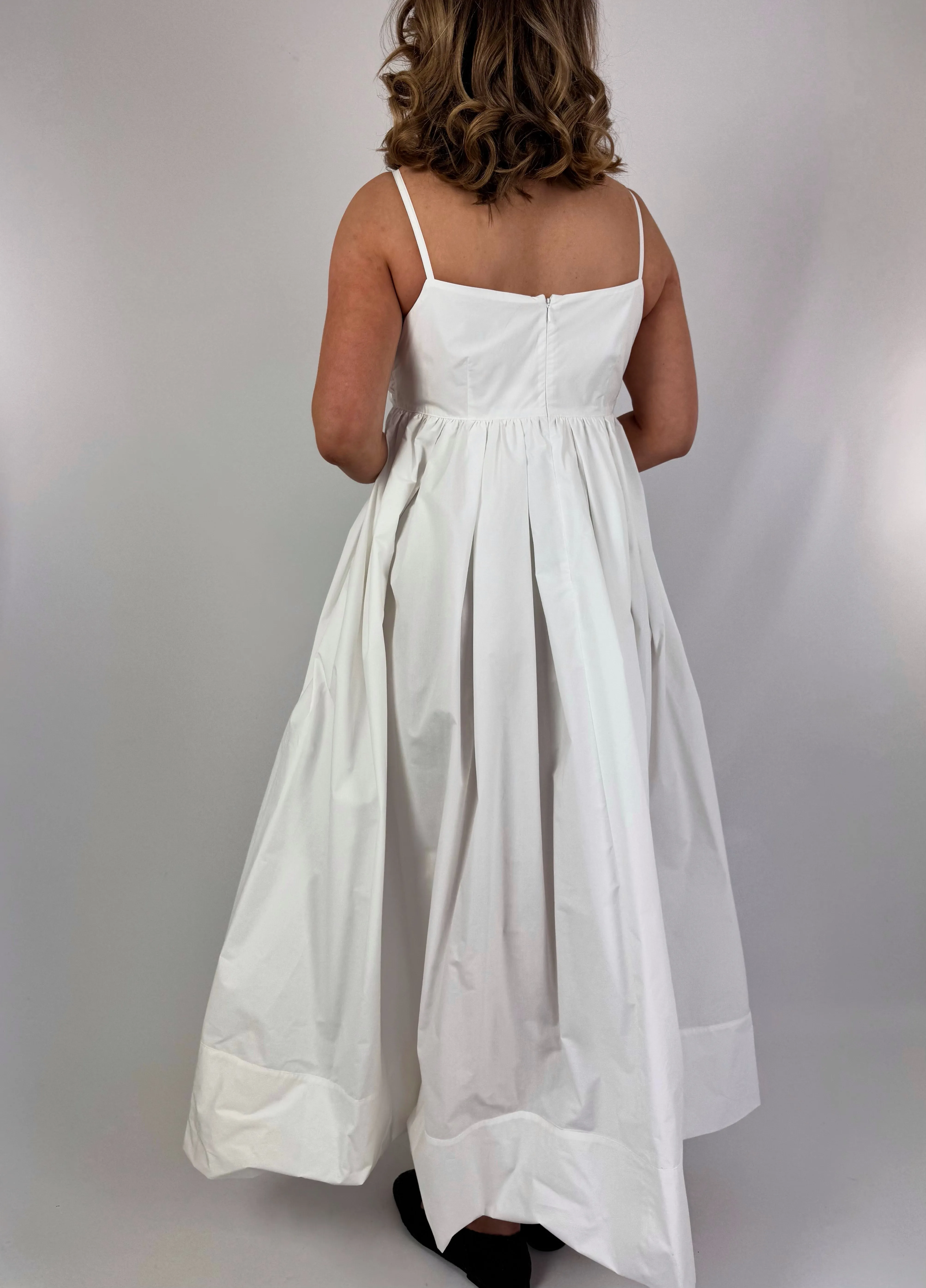 Emin & Paul Tie Front Dress White
