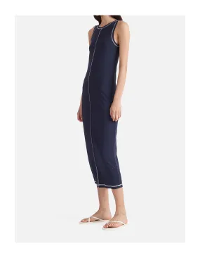 Ena Pelly Winona Bodycon Dress- Navy Baby/White