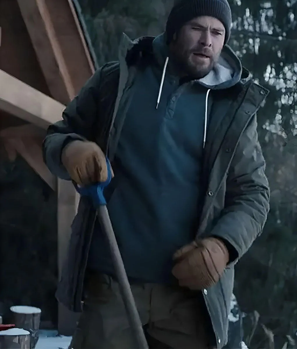 Extraction 2 Chris Hemsworth Black Hoodie Jacket