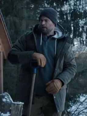 Extraction 2 Chris Hemsworth Black Hoodie Jacket