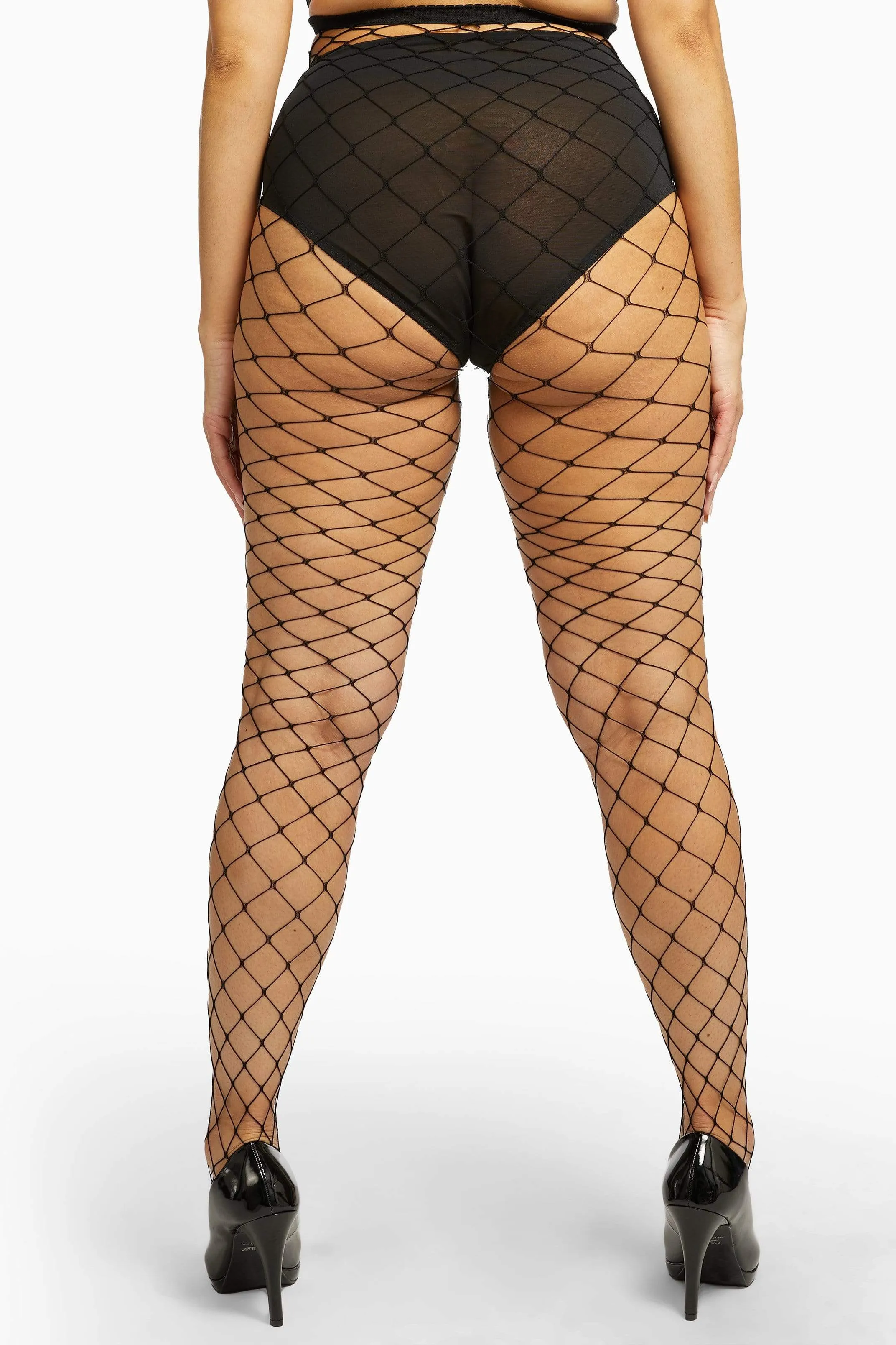Fence Net Tights - Black