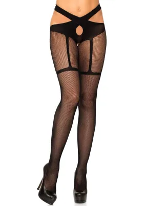 Fishnet Crotchless Tights
