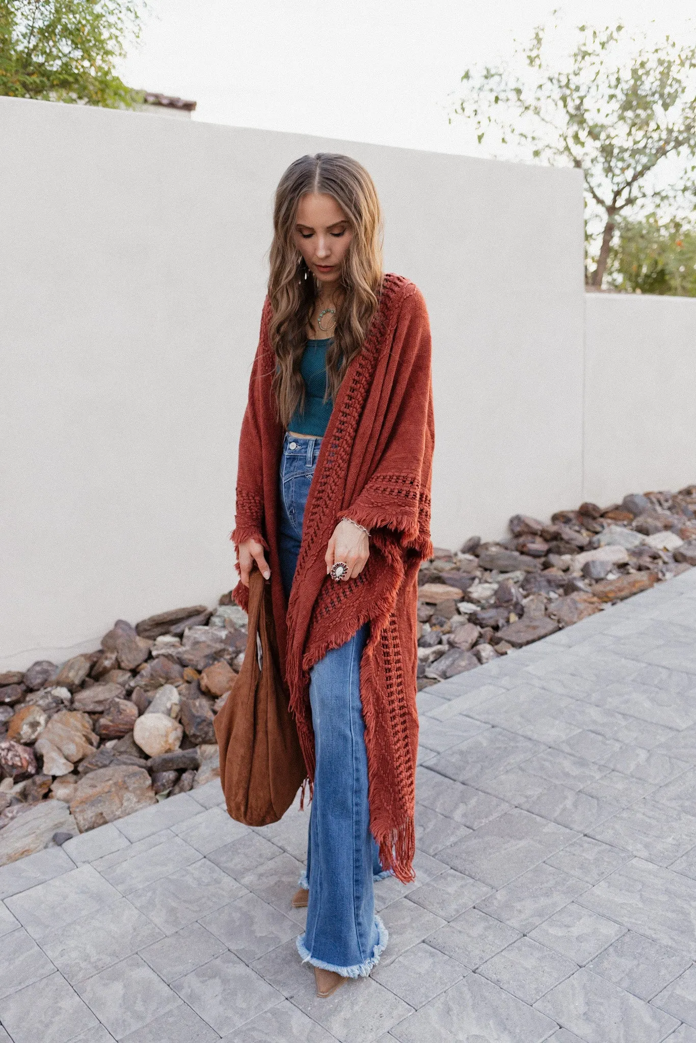 Floral Snap Down Mock Neck Coat