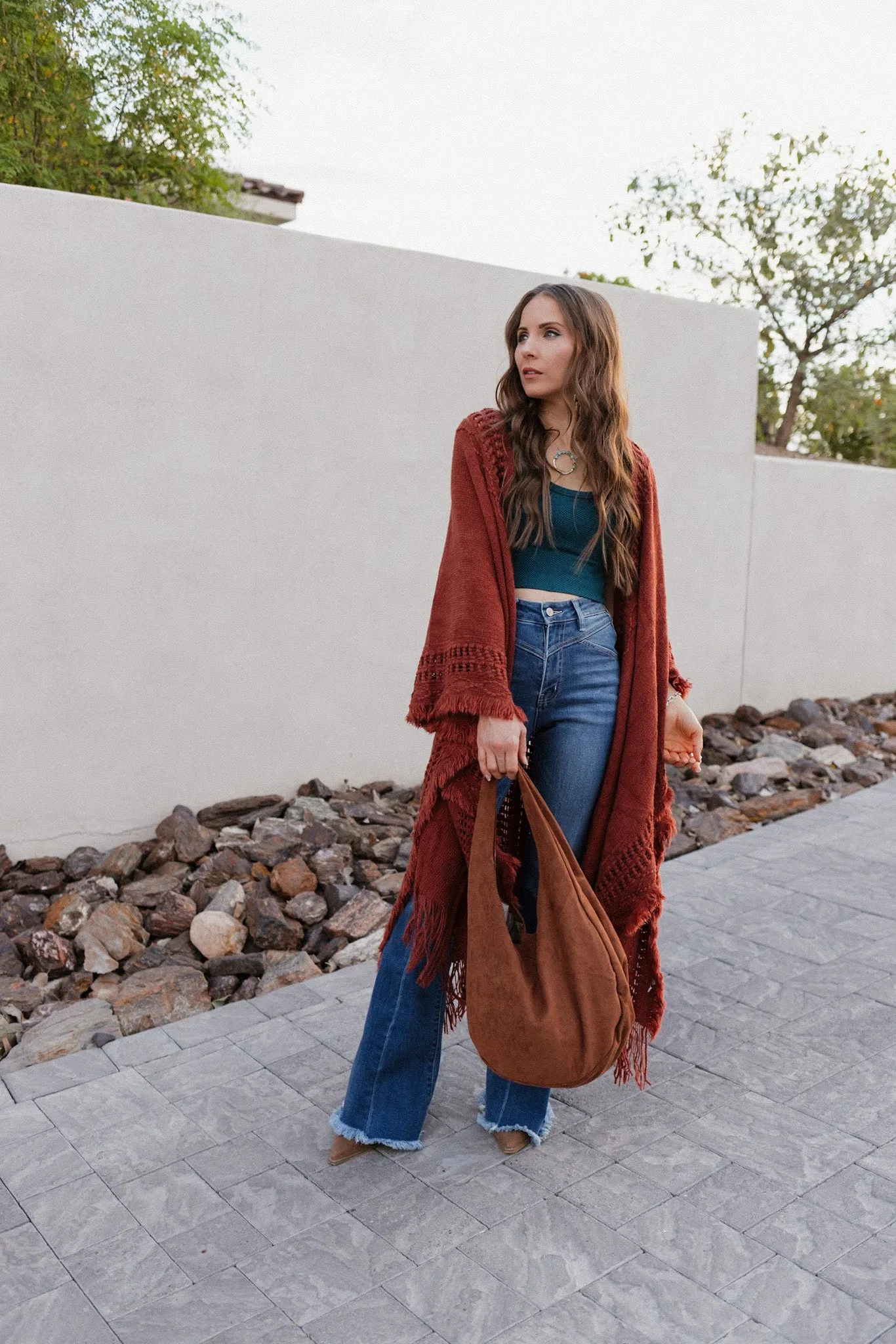 Floral Snap Down Mock Neck Coat