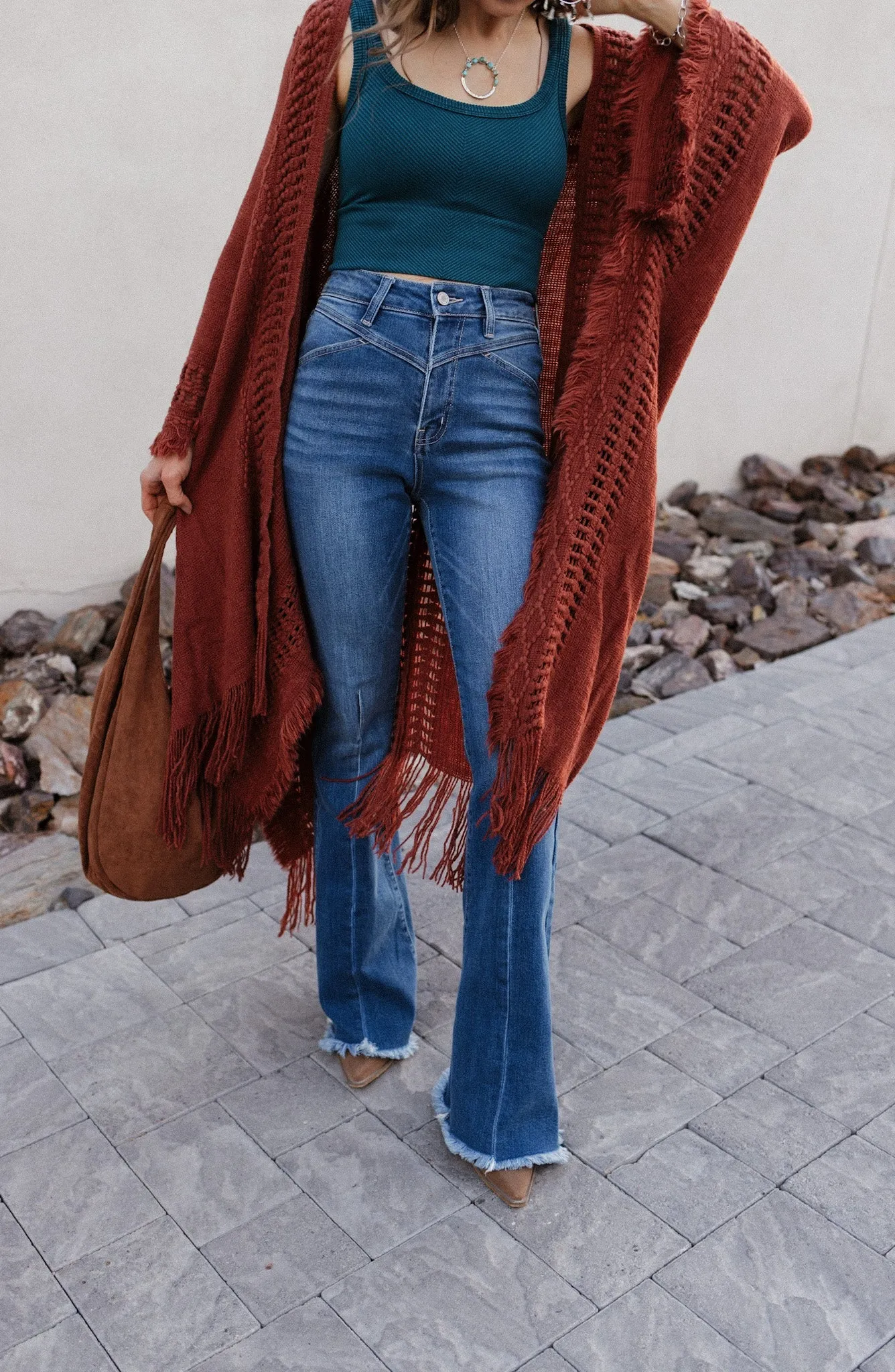 Floral Snap Down Mock Neck Coat