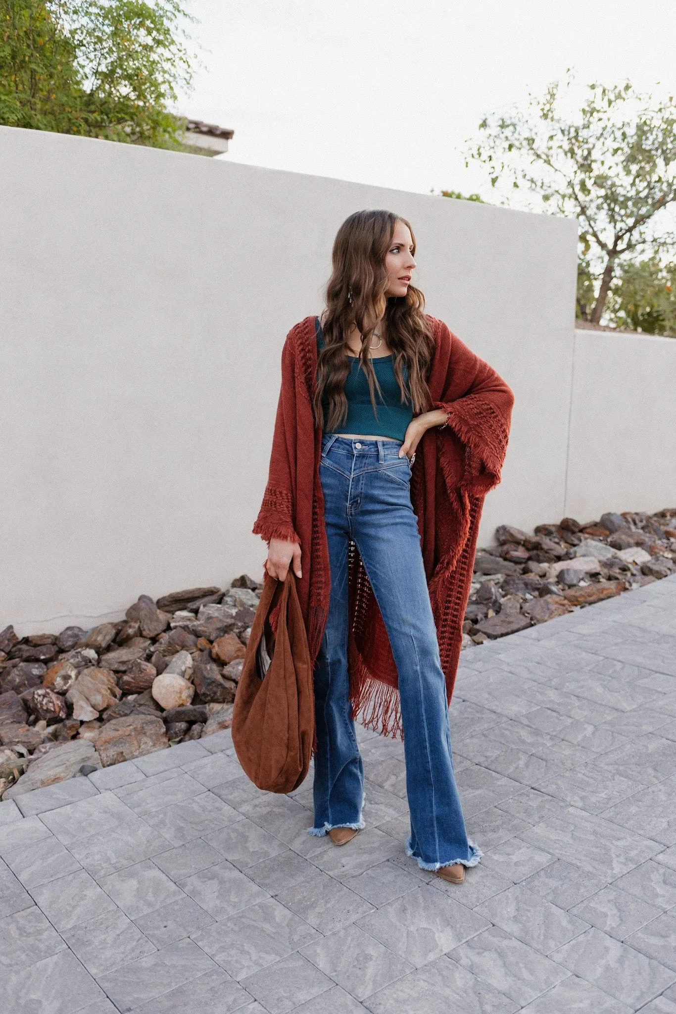 Floral Snap Down Mock Neck Coat