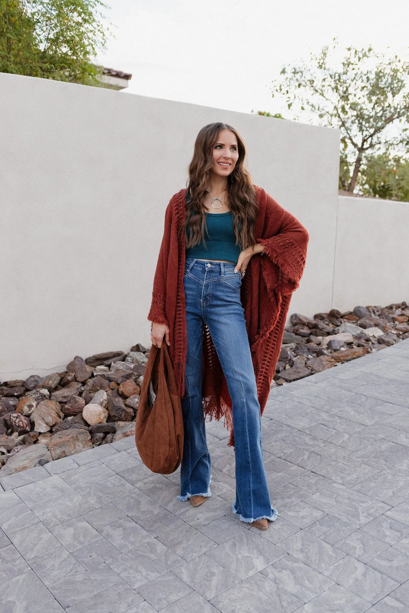 Floral Snap Down Mock Neck Coat