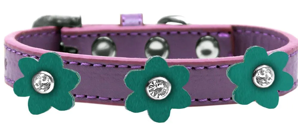 Flower Premium Collar Lavender With Jade Flowers Size 16
