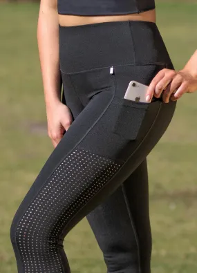Full Length Laser Cut Tights with Phone Pocket