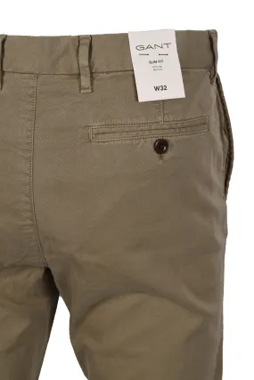 Gant Slim Dobby Structure Chino Dried Clay