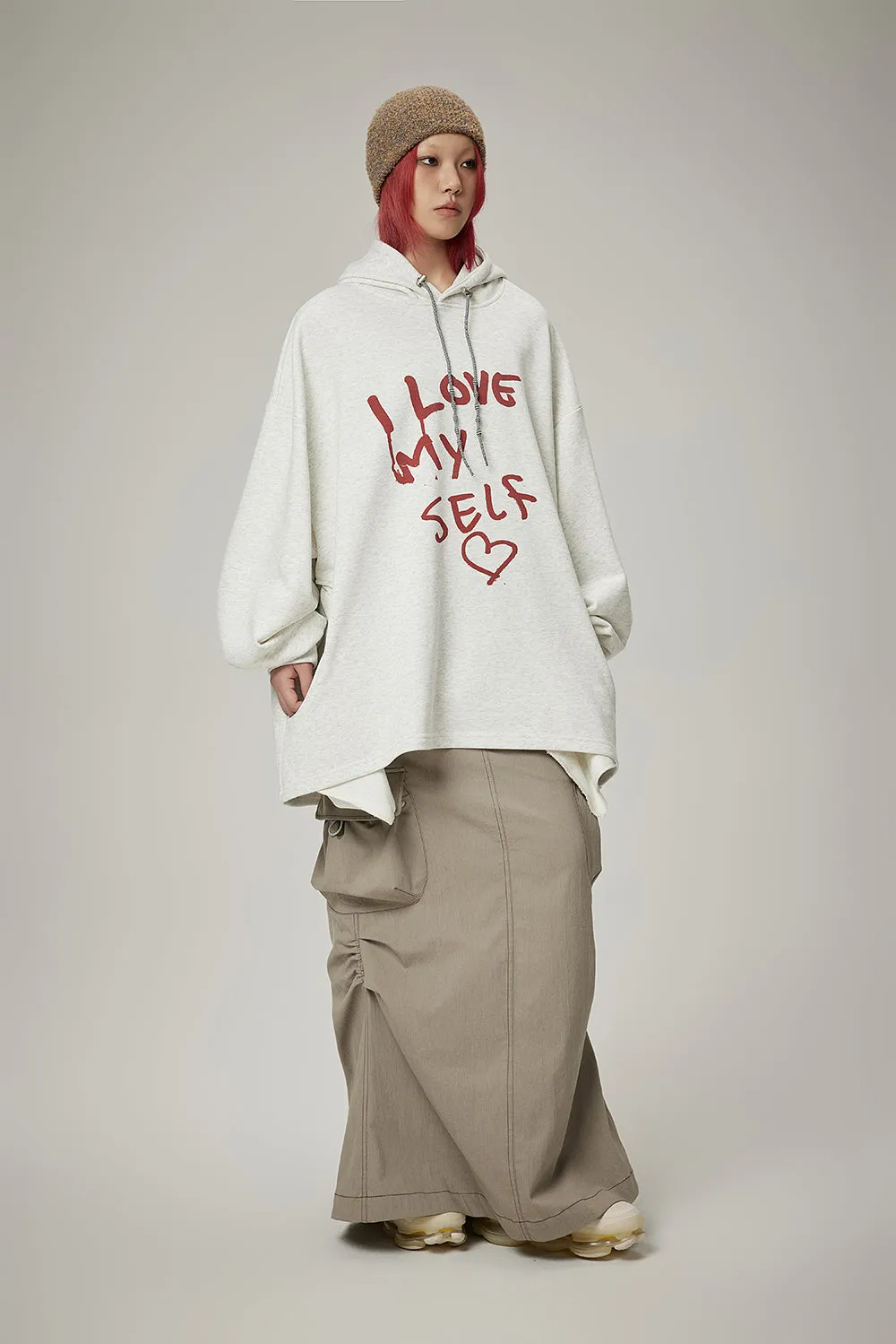 Gather Casual Side-Pocket Long-Skirt