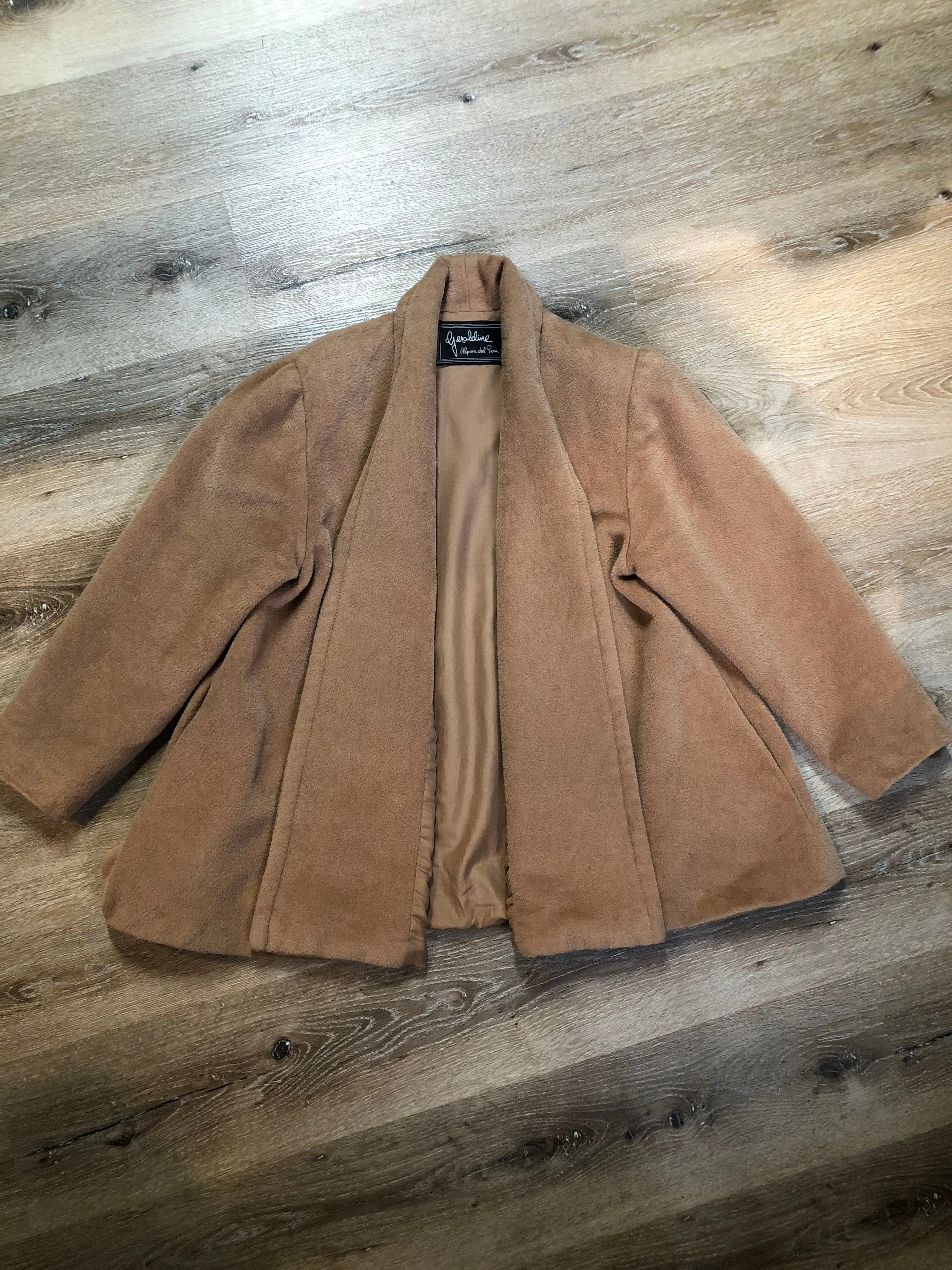 Geraldine Alpaca Wool Swing Jacket, SOLD