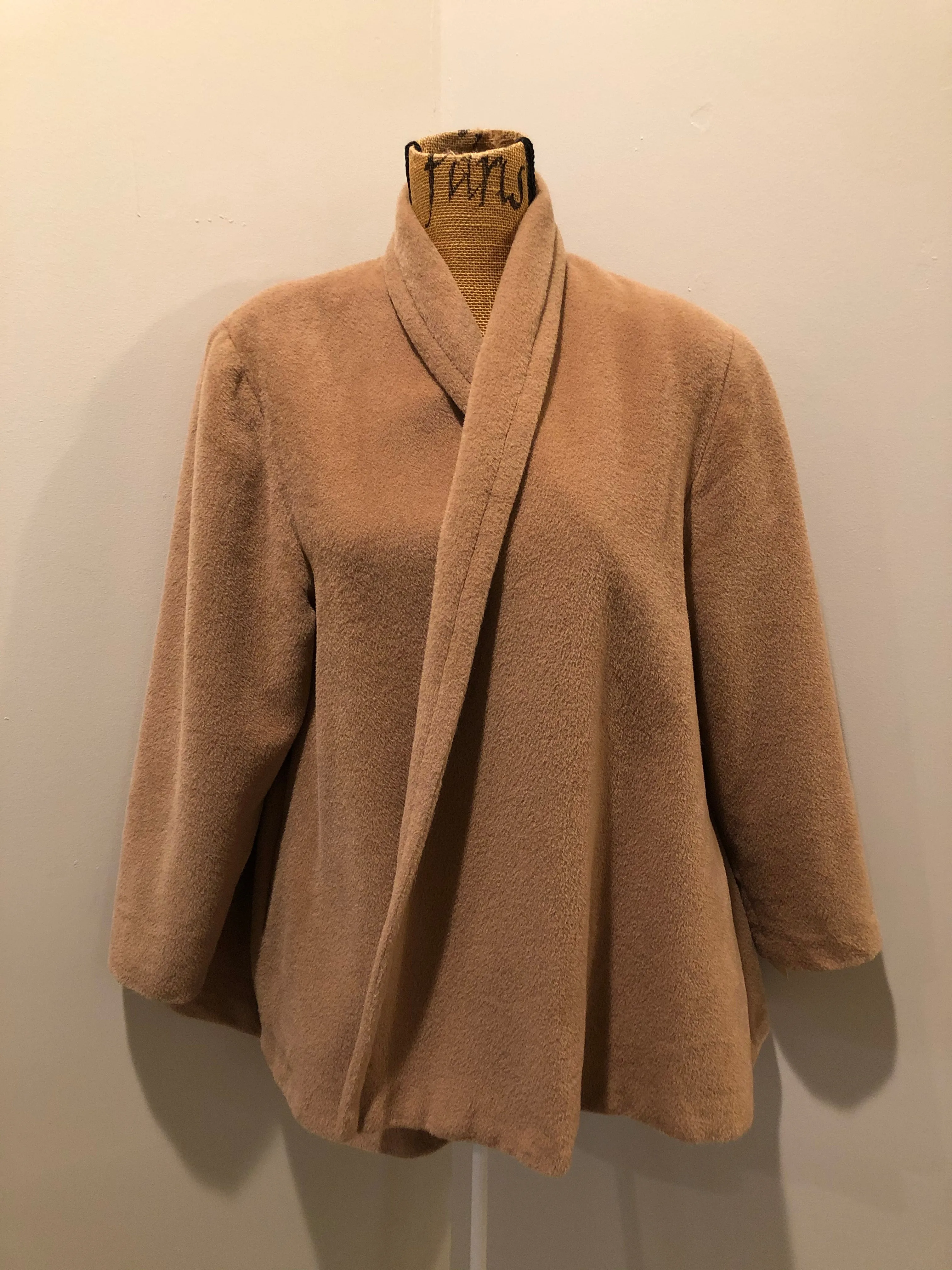 Geraldine Alpaca Wool Swing Jacket, SOLD