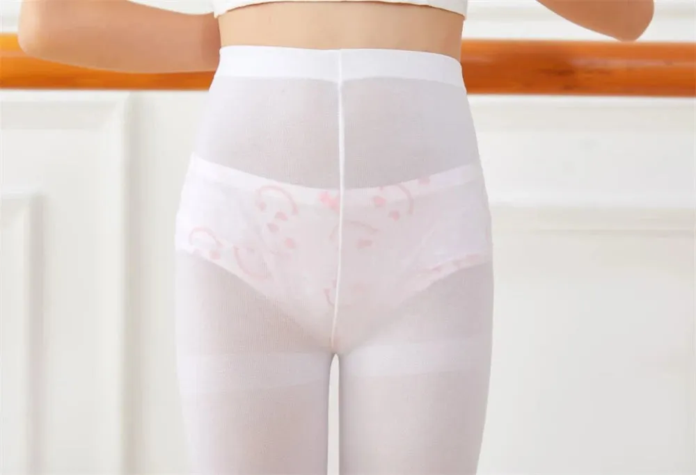 Girls Ballet Dance Tights Candy Colour Velvet Stockings