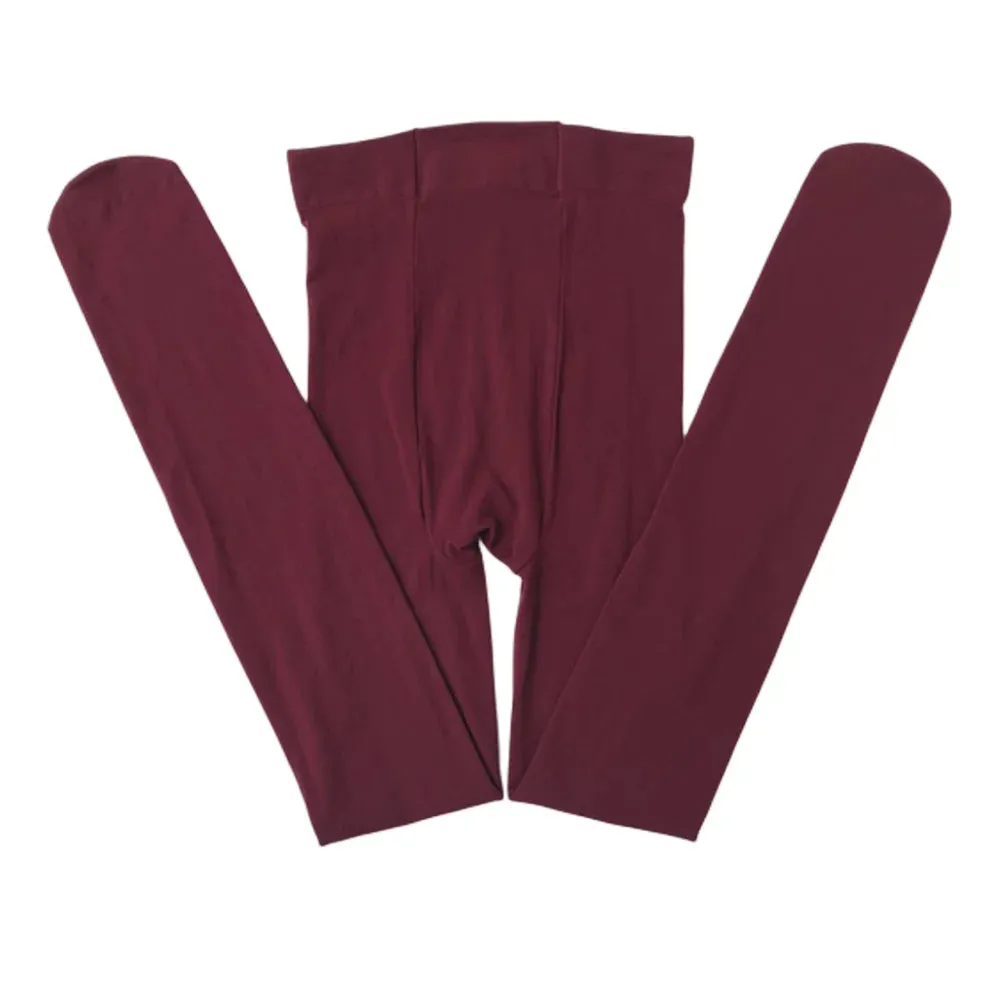 Girls Ballet Dance Tights Candy Colour Velvet Stockings