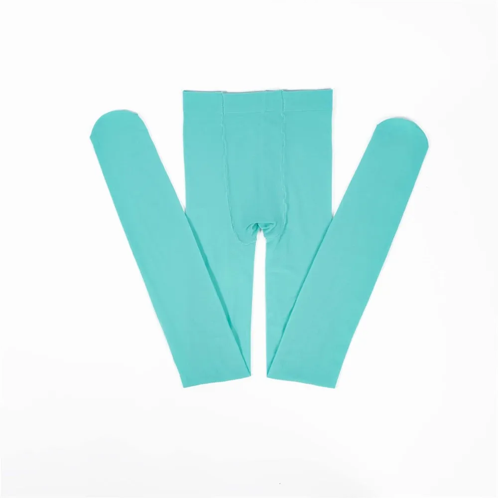 Girls Ballet Dance Tights Candy Colour Velvet Stockings