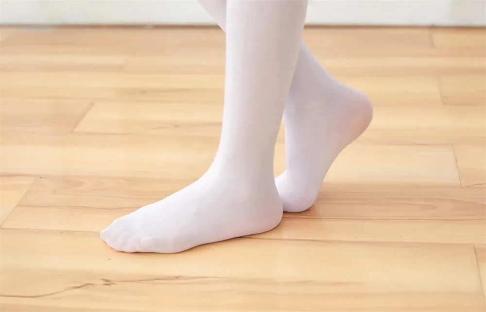 Girls Ballet Dance Tights Candy Colour Velvet Stockings
