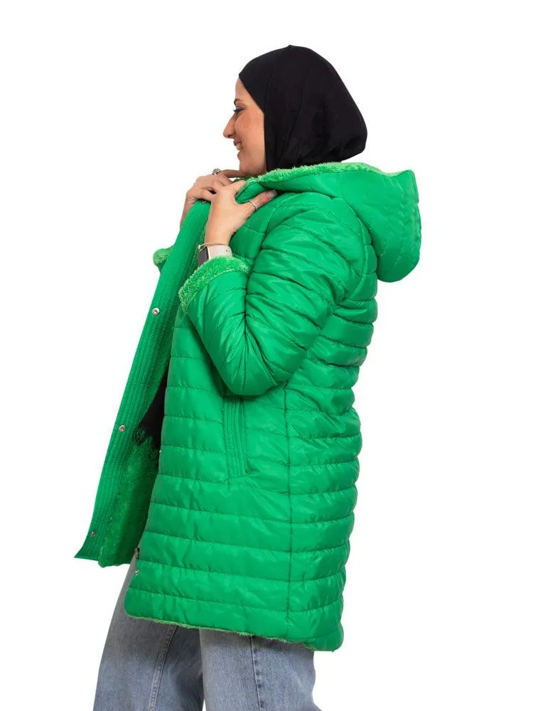 Green L-Double Face Jacket
