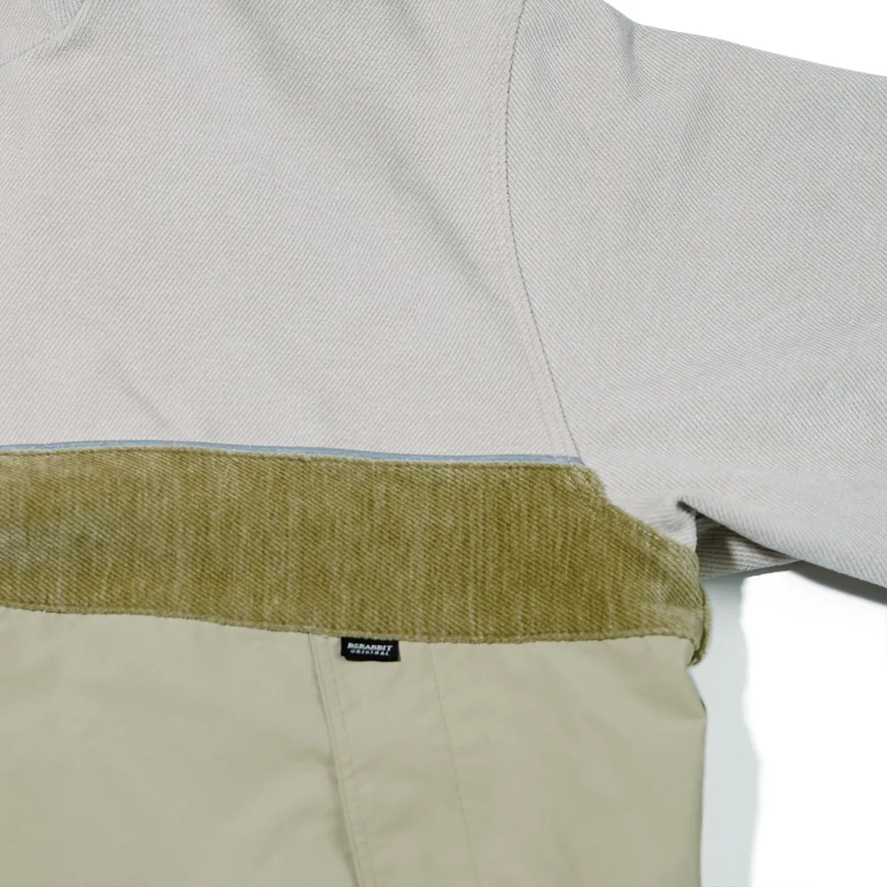 HF SOFT HOODED ANORAK JACKET CLASSIC BEIGE TONE MULTI