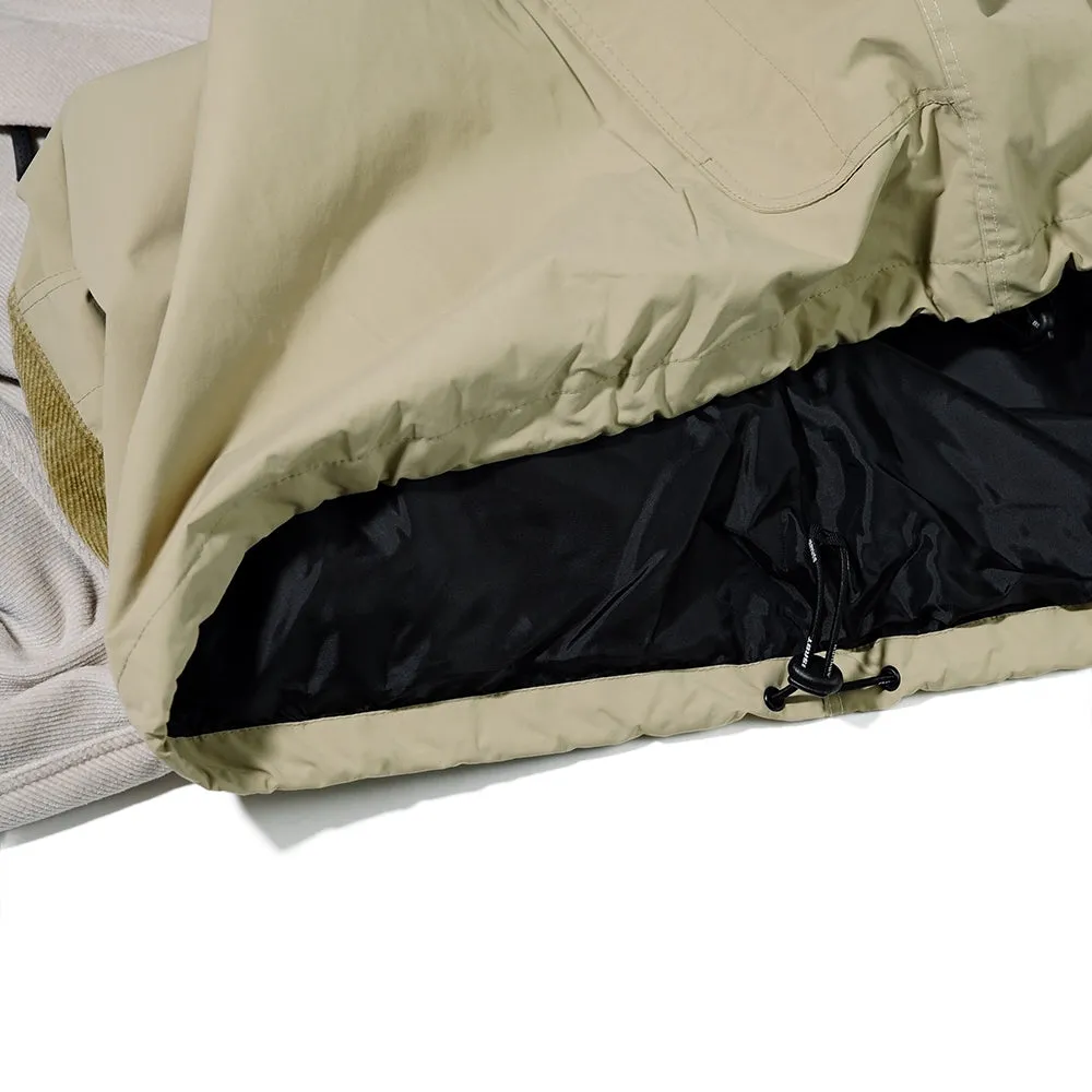 HF SOFT HOODED ANORAK JACKET CLASSIC BEIGE TONE MULTI