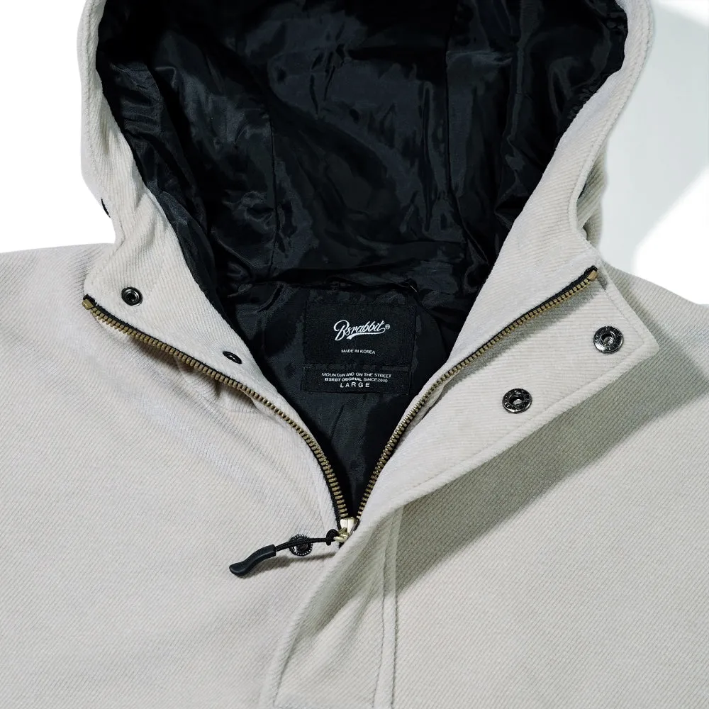 HF SOFT HOODED ANORAK JACKET CLASSIC BEIGE TONE MULTI