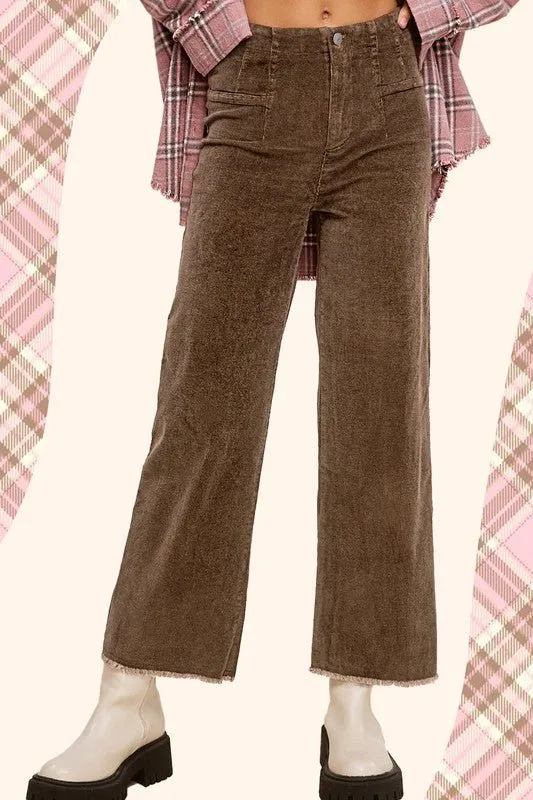 High Rise Corduroy Pants