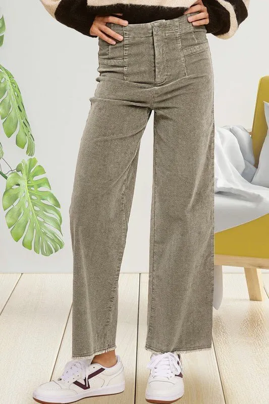 High Rise Corduroy Pants