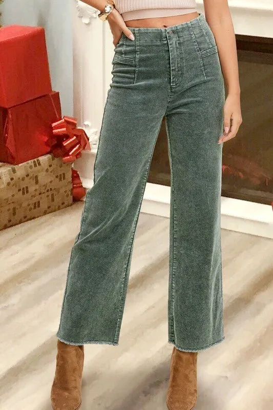 High Rise Corduroy Pants