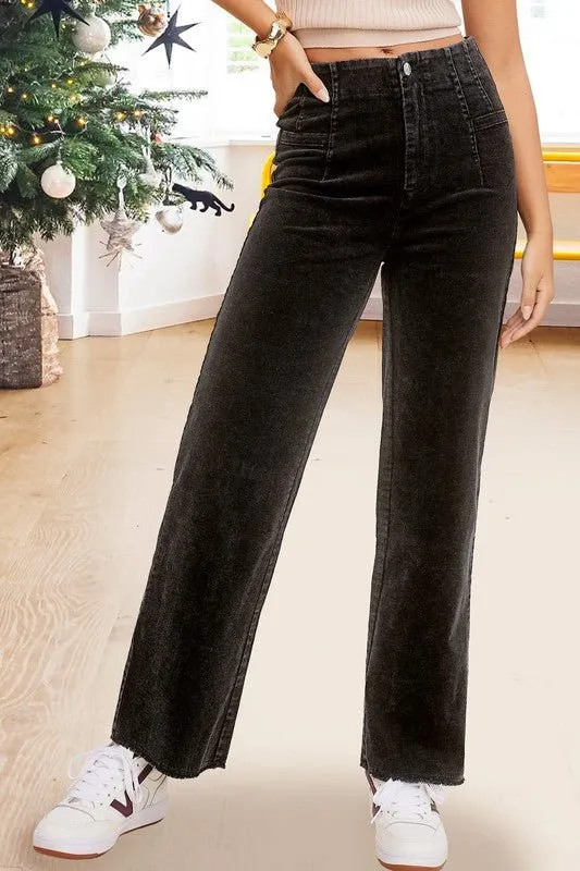 High Rise Corduroy Pants