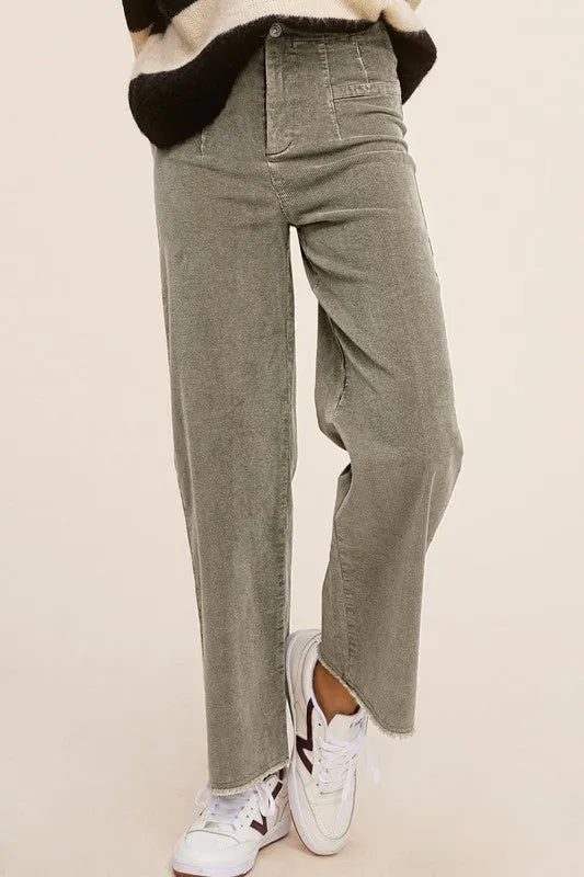 High Rise Corduroy Pants