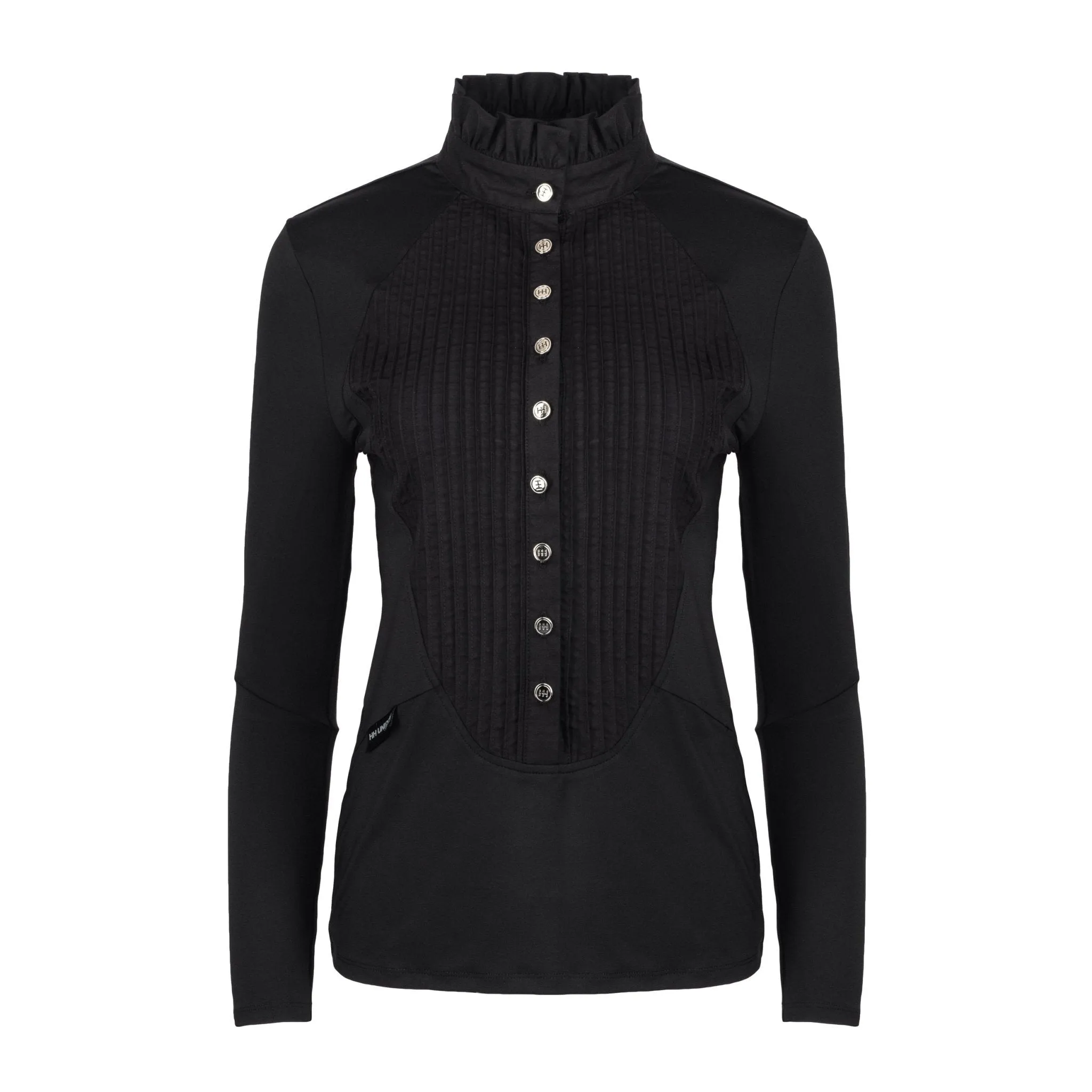 Horzehoods Black Tudor Ruffle Show Shirt