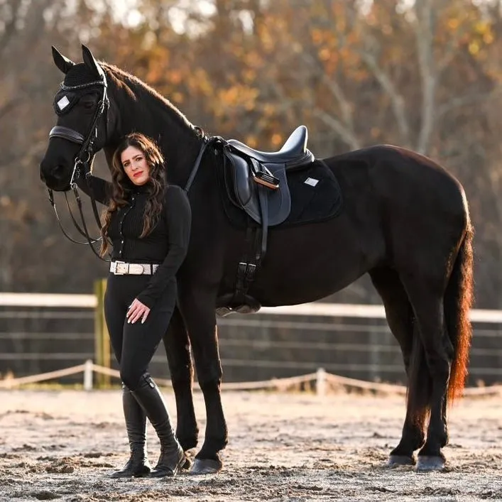 Horzehoods Black Tudor Ruffle Show Shirt