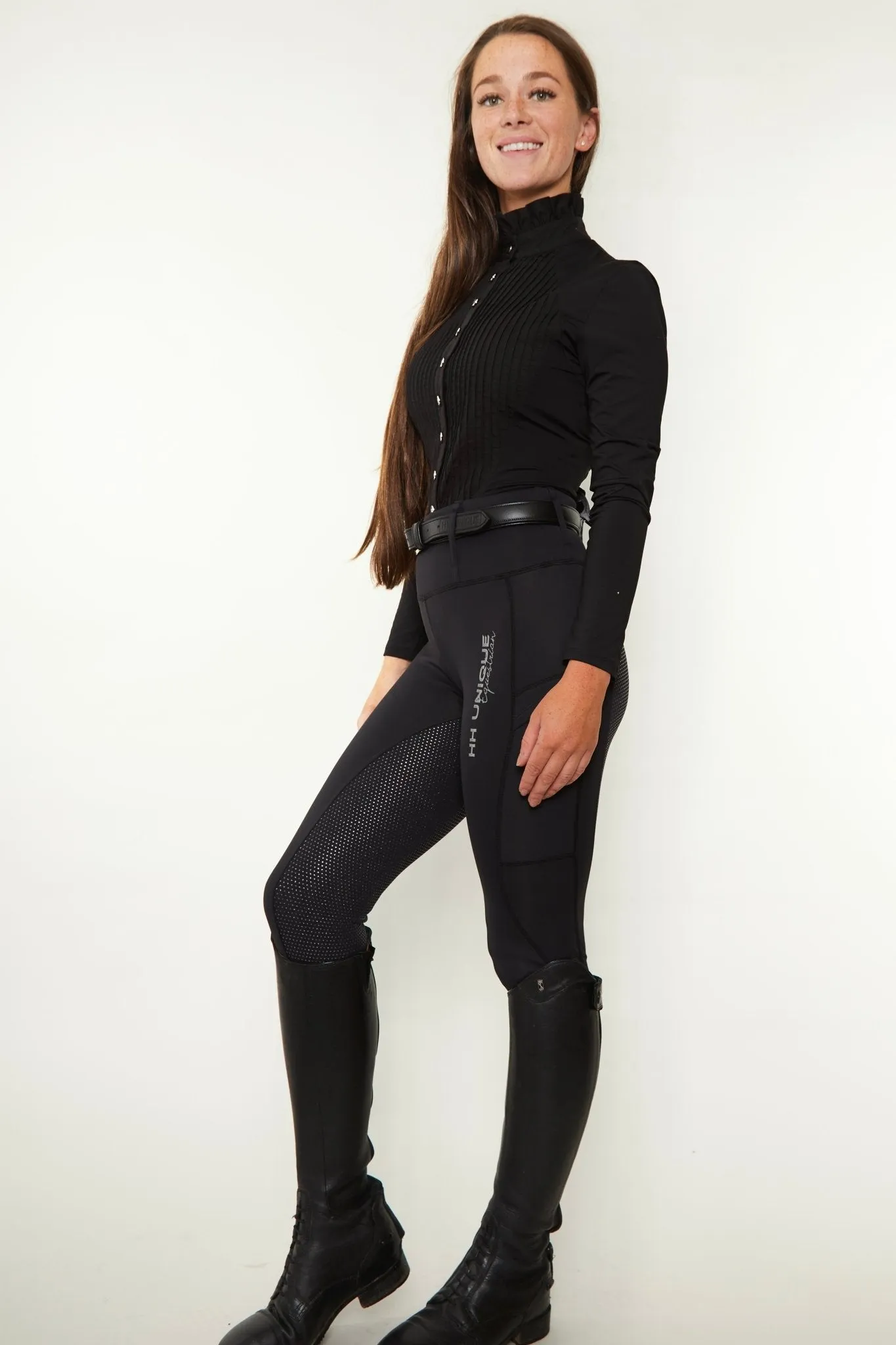 Horzehoods Black Tudor Ruffle Show Shirt